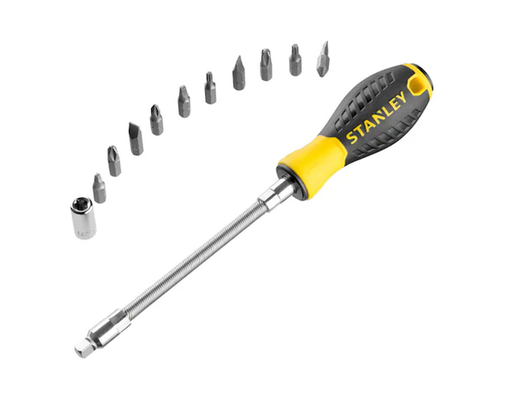 STANLEY 10WAY WAY FLEXIBLE SCREW DRIVER SET