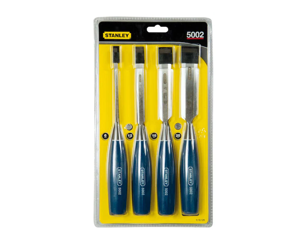 STANLEY 16129 5002 SERIES WOOD CHISEL (SET OF 4) (6,12,18,25MM)