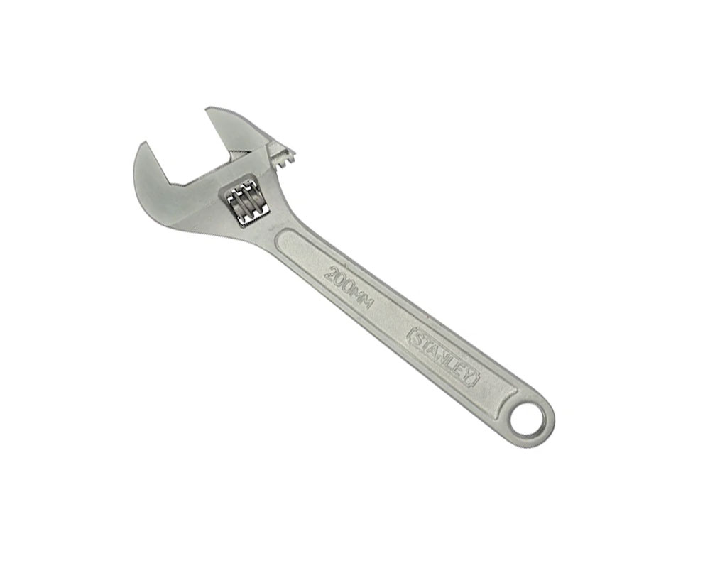 STANLEY 187432 ADJUSTABLE SPANNER CHROME PLATED 200MM