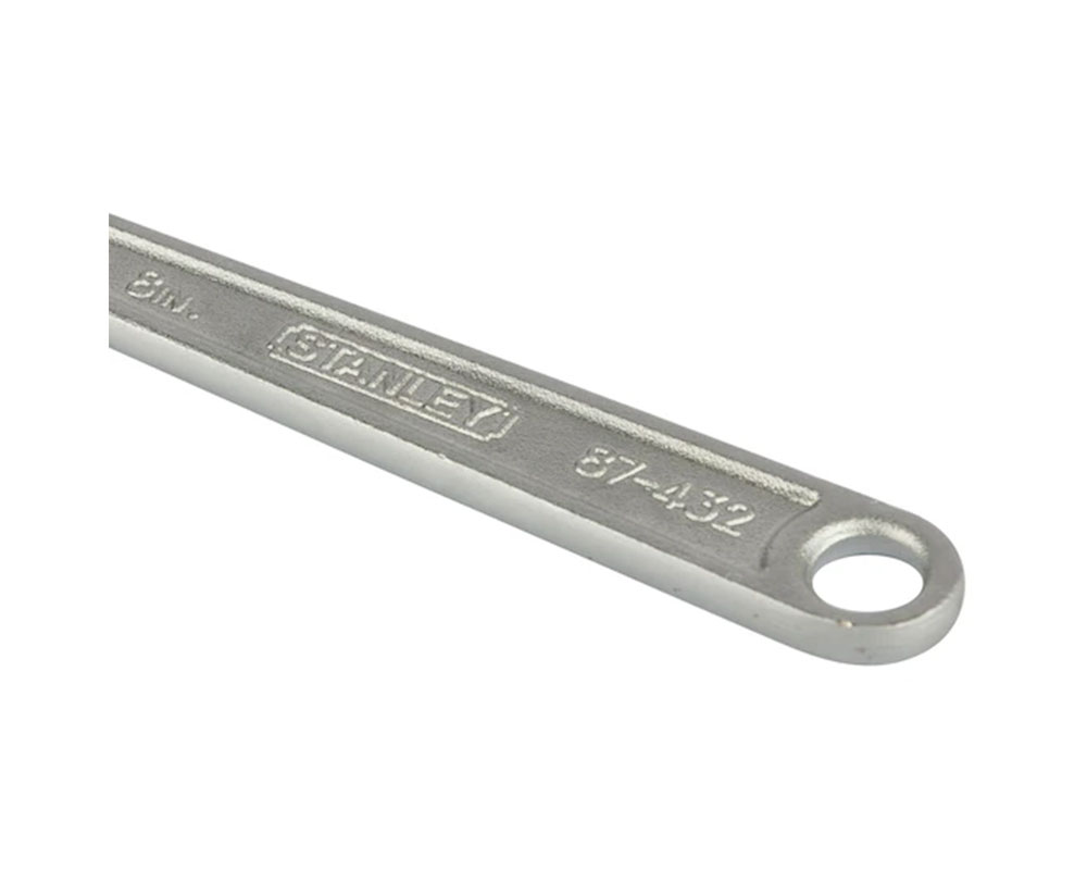 STANLEY 187432 ADJUSTABLE SPANNER CHROME PLATED 200MM