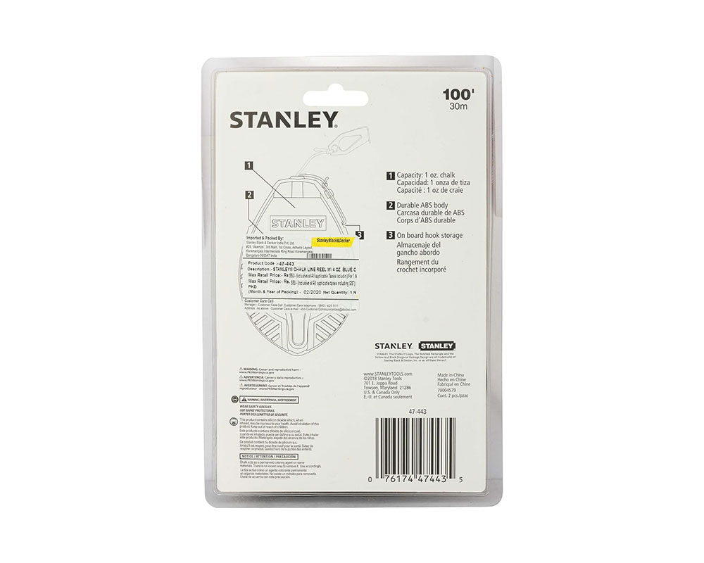 STANLEY CHALK LINE SET BLUE